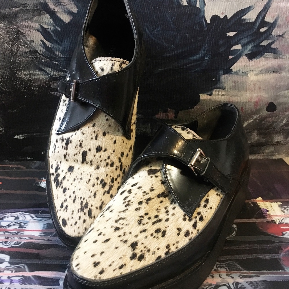 Unique Cow Hide & Leather Shoes/Creepers
